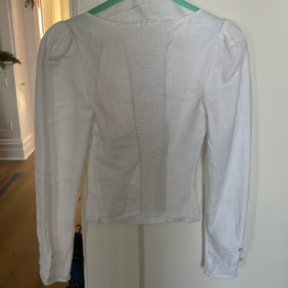 White linen blouse - Picture 4 of 4